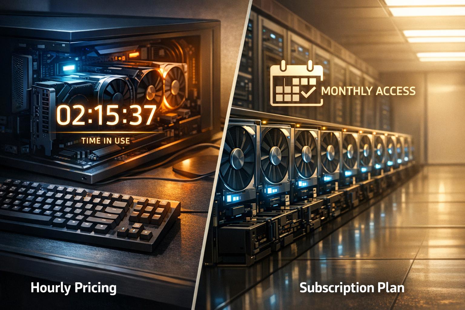 Hourly vs Subscription GPU Pricing | Blog